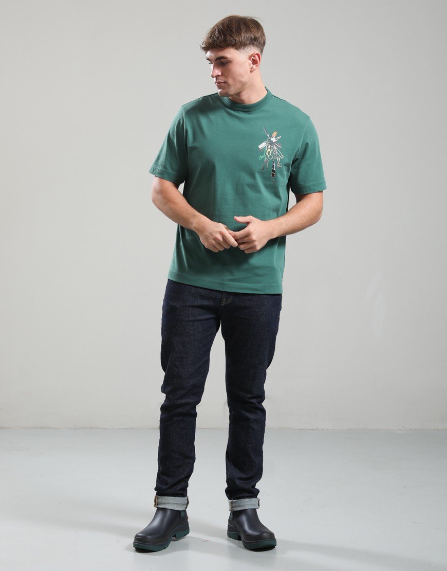 Barbour x Paul Smith Key T-Shirt Bottle Green