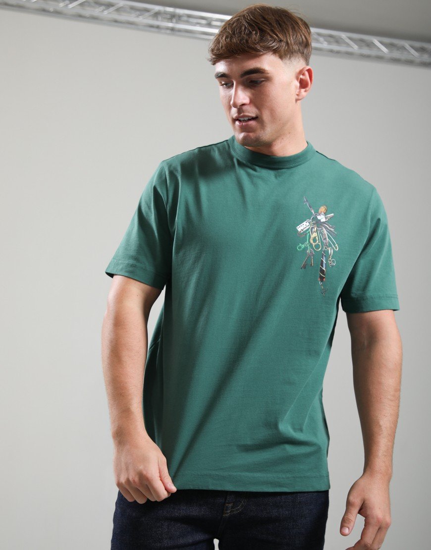 Barbour x Paul Smith Key T-Shirt Bottle Green