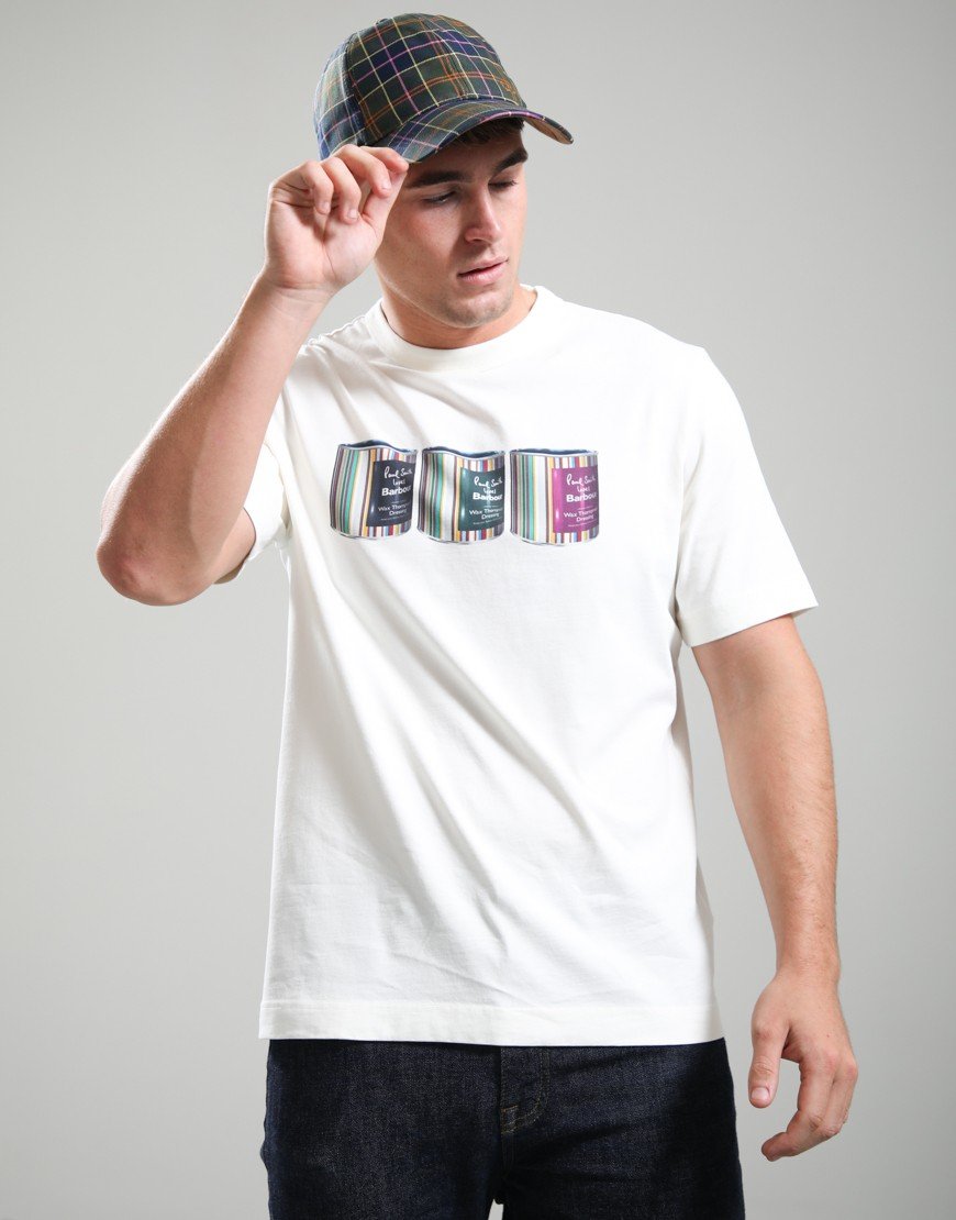 Barbour x Paul Smith Tinned T-Shirt Whisper White
