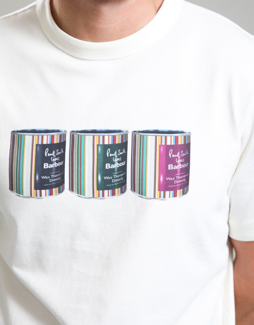 Barbour x Paul Smith Tinned T-Shirt Whisper White