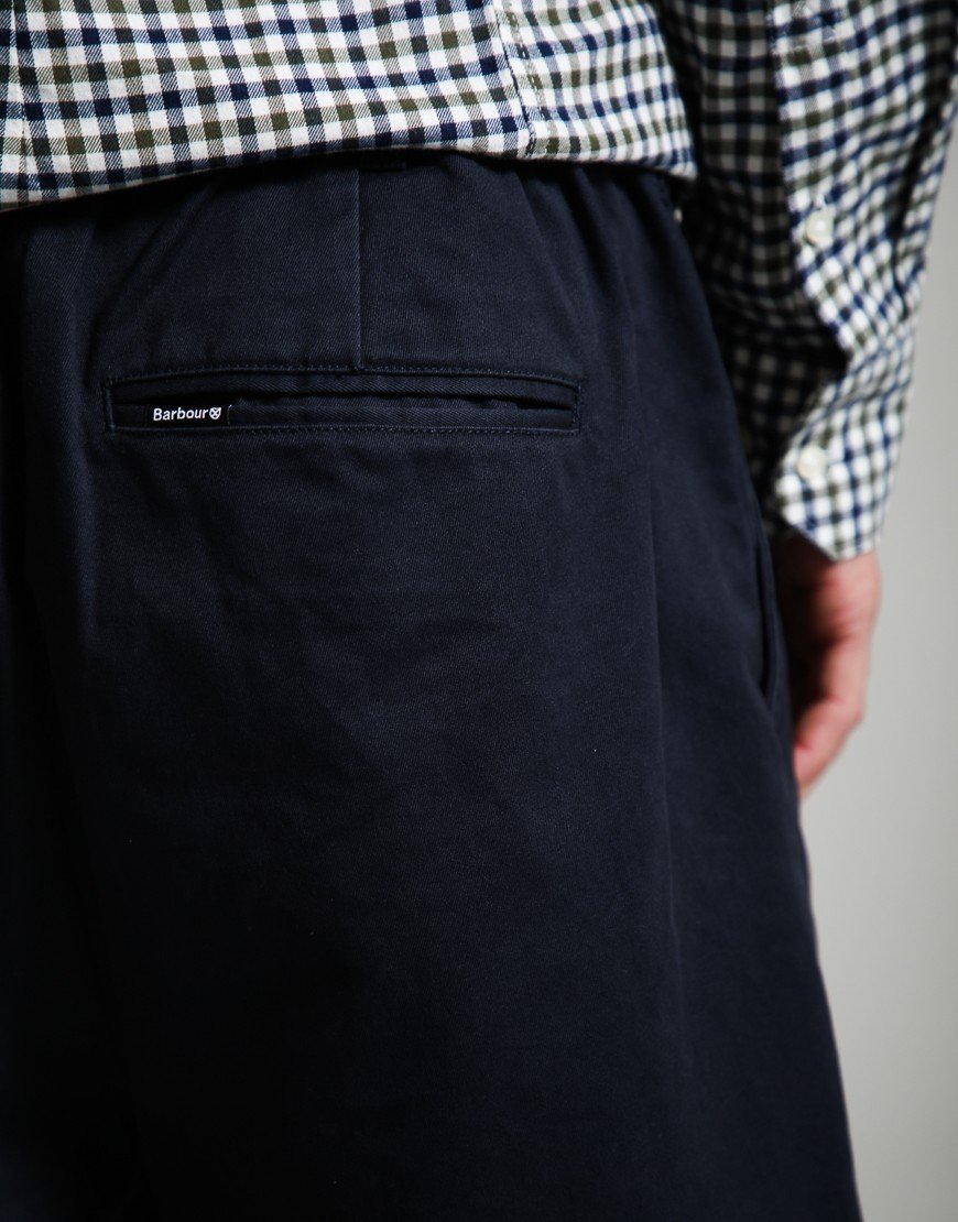 Barbour Yorklane Twill Trousers Dark Navy