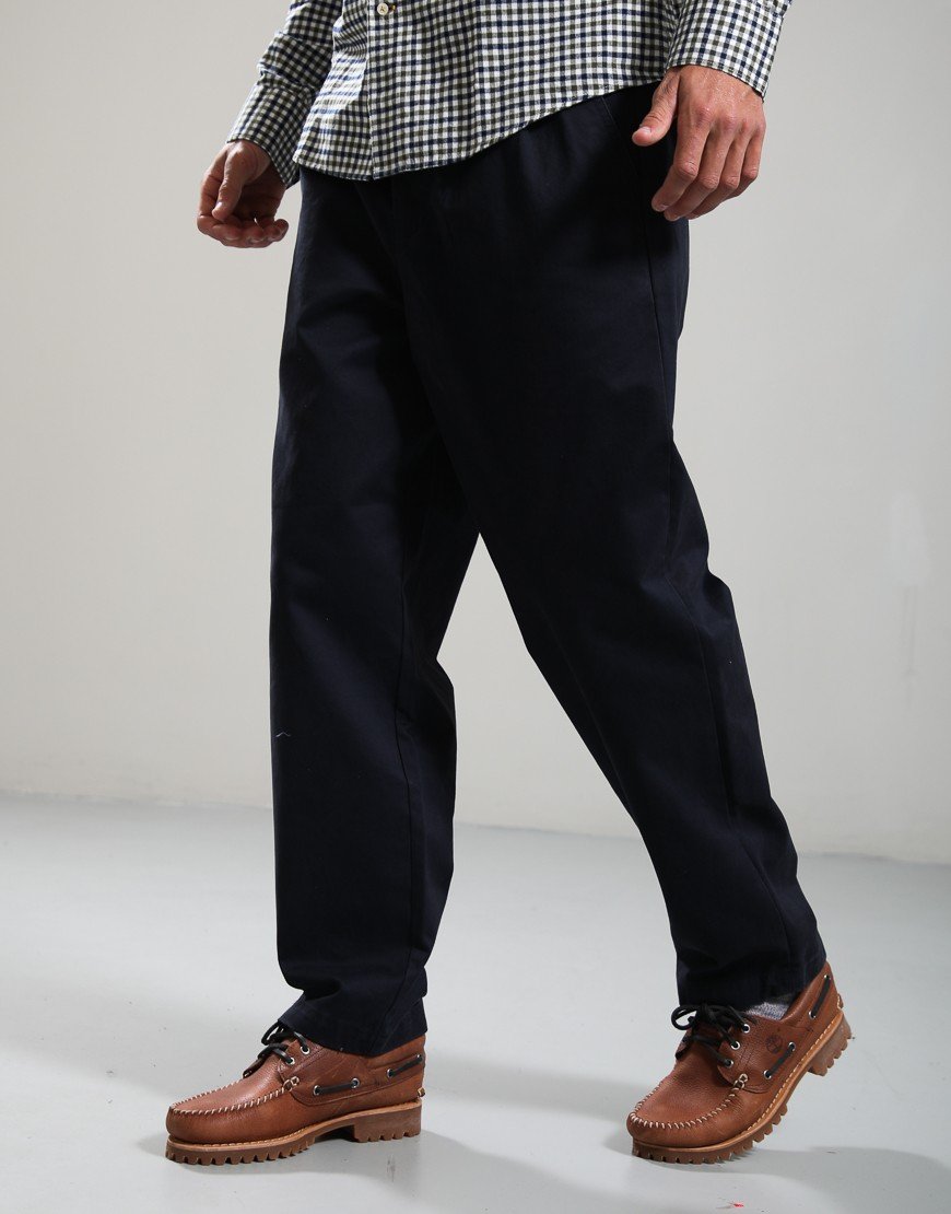 Barbour Yorklane Twill Trousers Dark Navy