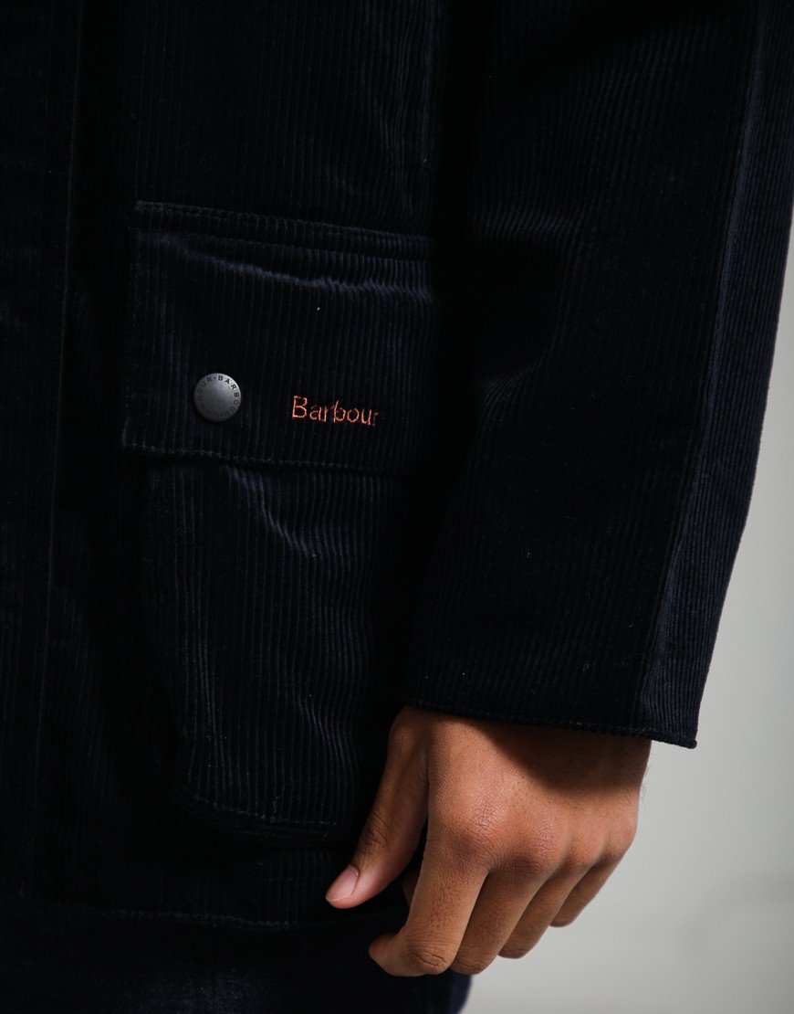 Paul Smith Loves Barbour Cord Beaufort Casual Jacket Dark Navy