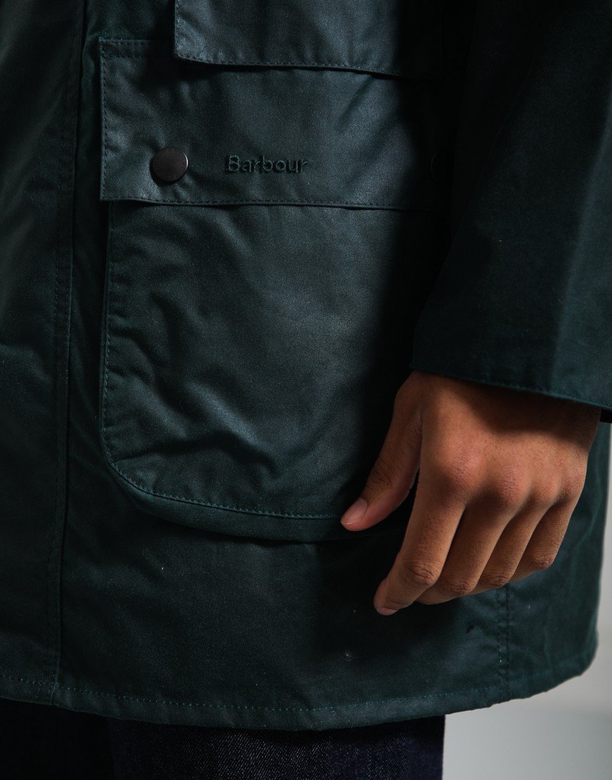 Paul Smith Loves Barbour Gamefair Wax Jacket Bottle Green