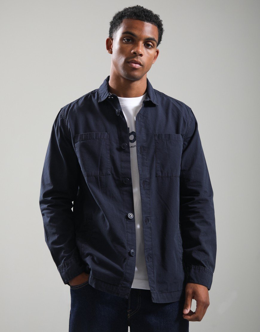 Barbour Rickfell Overshirt Dark Navy