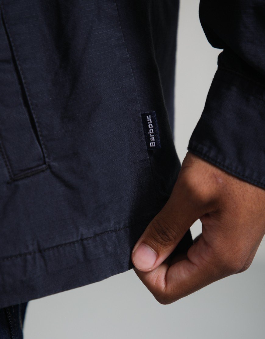 Barbour Rickfell Overshirt Dark Navy