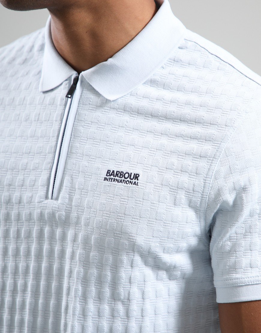 Barbour International Langston Polo Shirt Skywriting