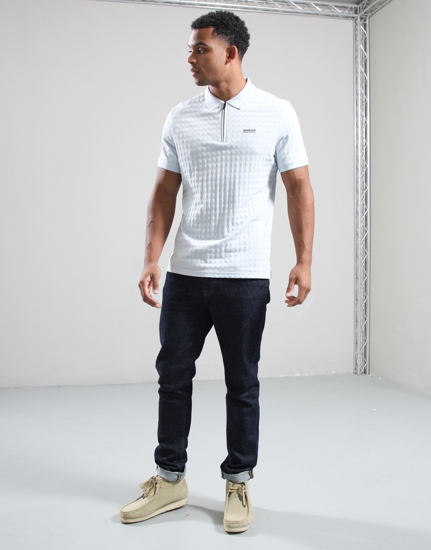 Barbour International Langston Polo Shirt Skywriting