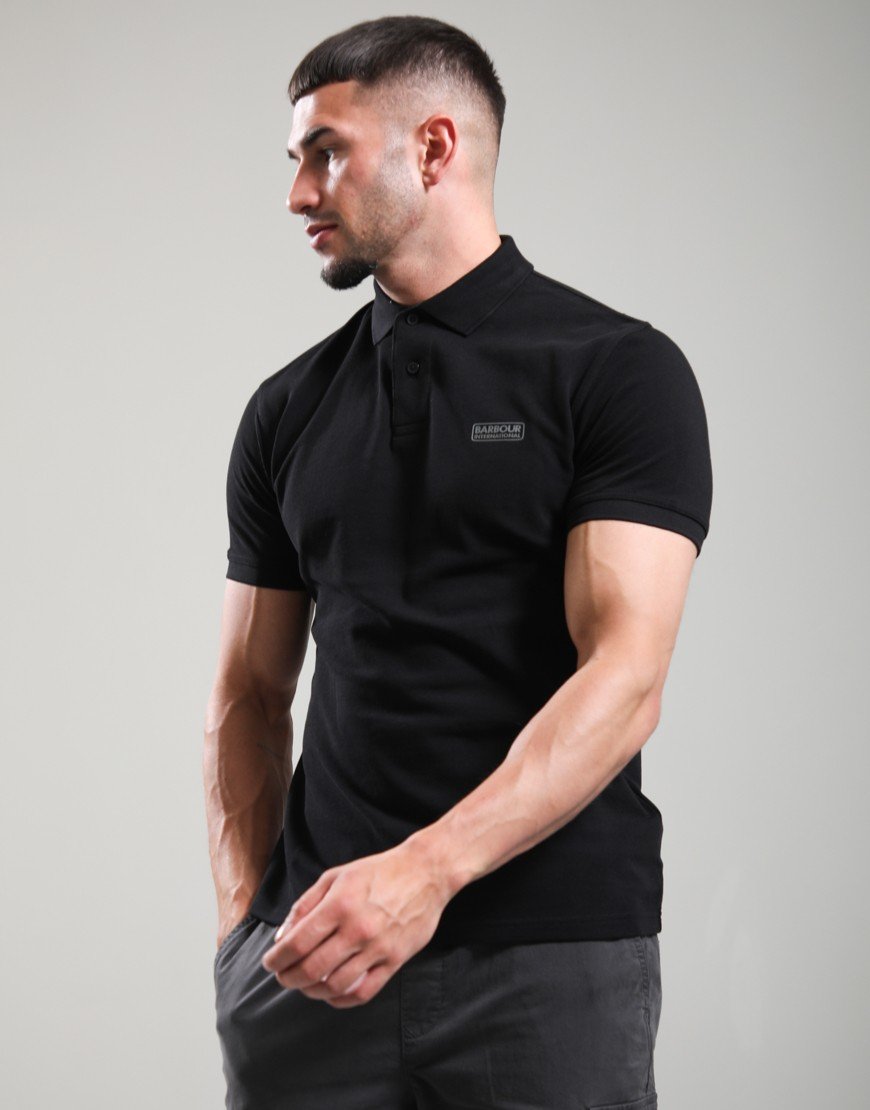 Barbour International Essential Polo Shirt Black