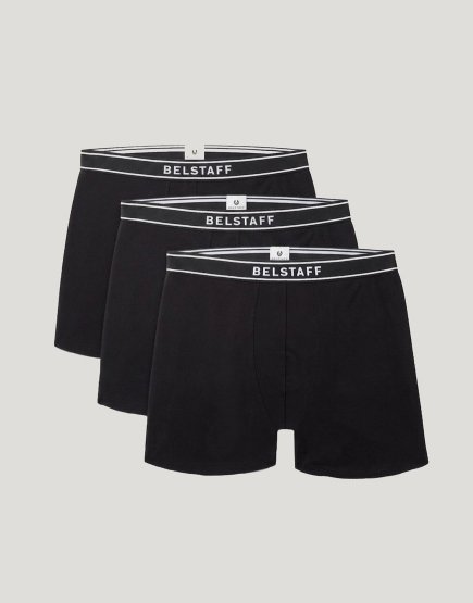 Belstaff 3 Pc Boxer Brief Set Black