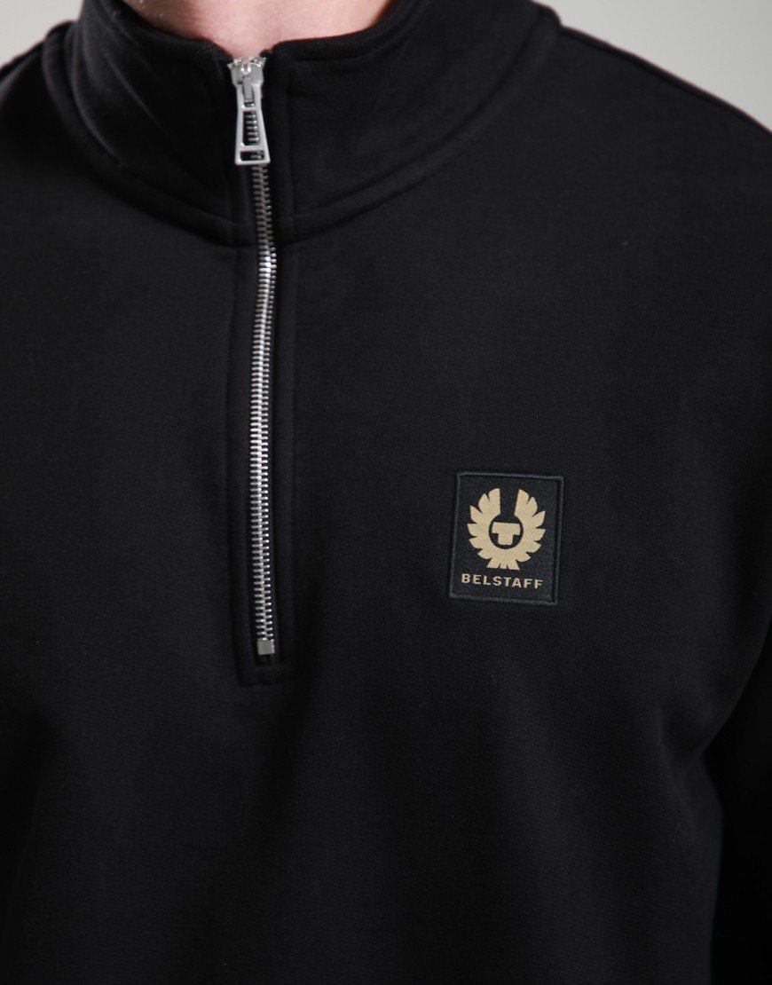 Belstaff Quarter Zip Sweatshirt Black