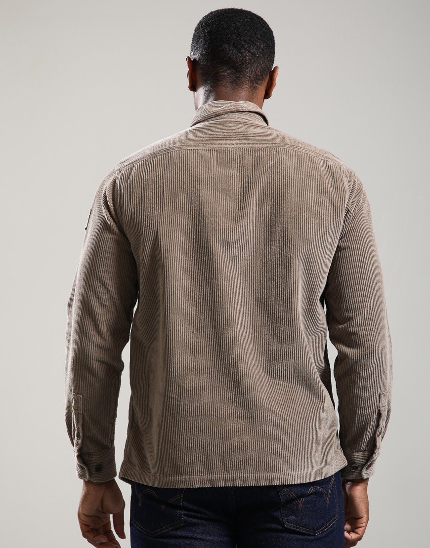 Belstaff Ravine Cotton Corduroy Shirt Dusty Taupe