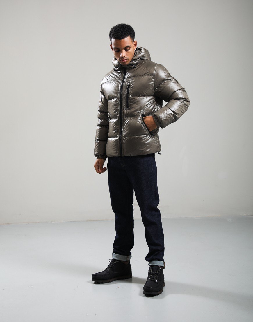 Belstaff Atlas Down Filled Ripstop Jacket Khaki Green