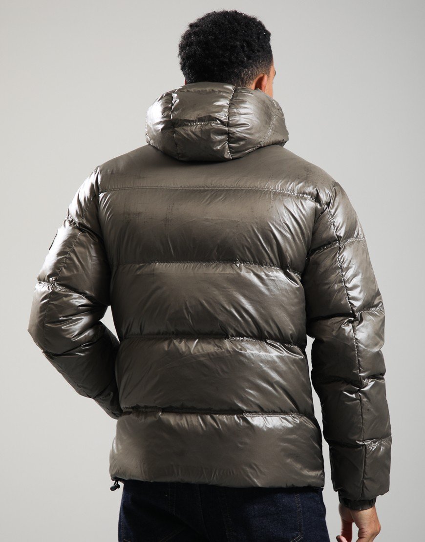 Belstaff Atlas Down Filled Ripstop Jacket Khaki Green