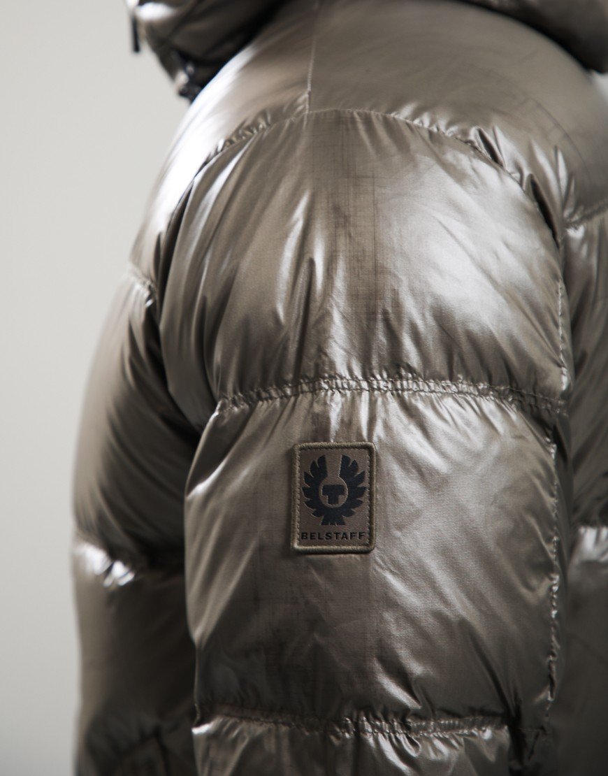 Belstaff Atlas Down Filled Ripstop Jacket Khaki Green