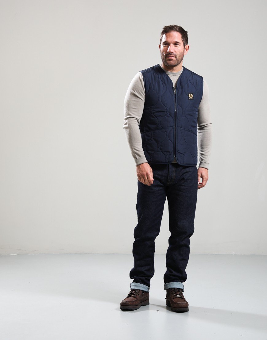 Belstaff Base Gilet Dark Ink