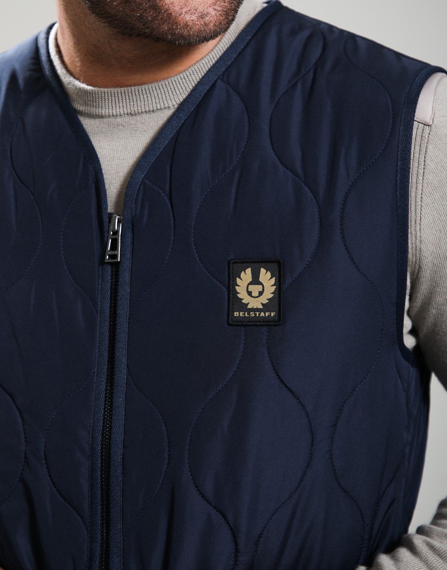 Belstaff Base Gilet Dark Ink