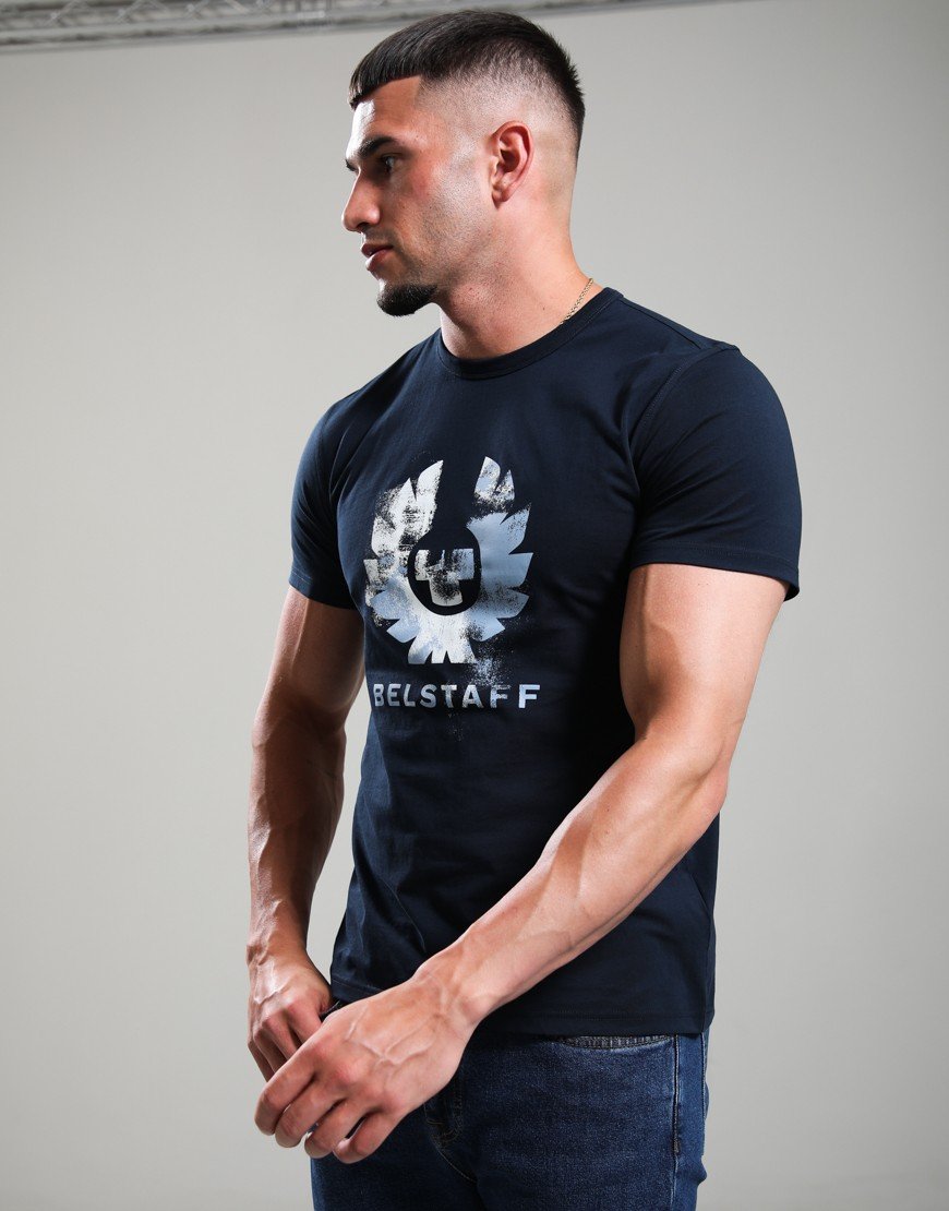 Belstaff Blur T-Shirt Cotton Dark Ink