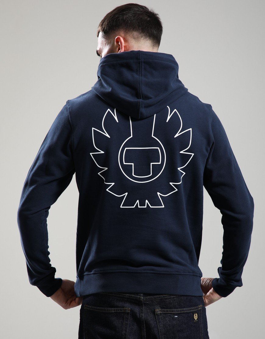 Belstaff Border Hoodie Dark Ink