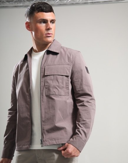 Belstaff Cargo Overshirt Asphalt