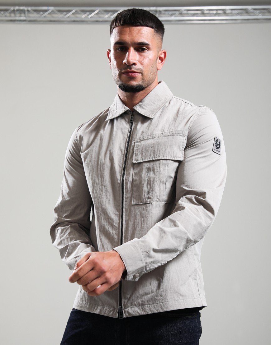 Belstaff Cargo Overshirt Concrete
