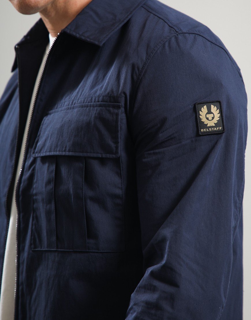 Belstaff Cargo Overshirt Dark Ink