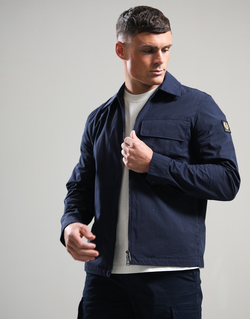 Belstaff Cargo Overshirt Dark Ink