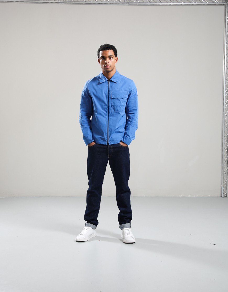 Belstaff Cargo Overshirt Marine Blue