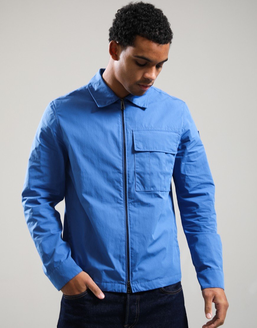 Belstaff Cargo Overshirt Marine Blue
