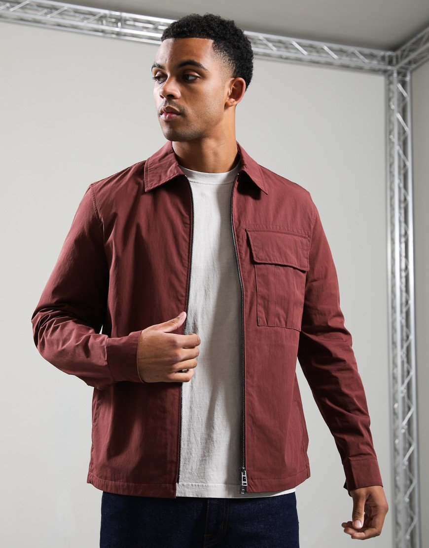 Belstaff Cargo Overshirt Oxblood