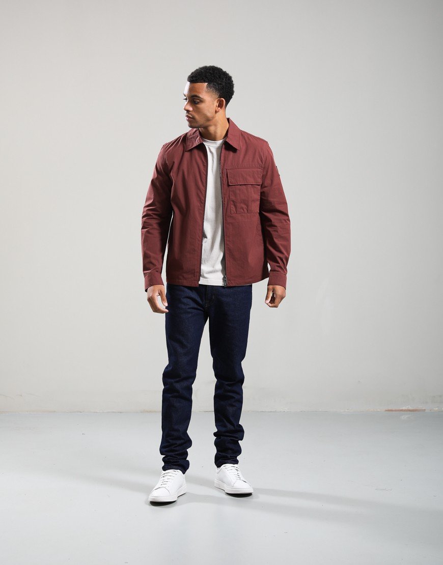 Belstaff Cargo Overshirt Oxblood