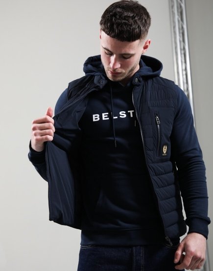 Belstaff Chassis Gilet Dark Ink