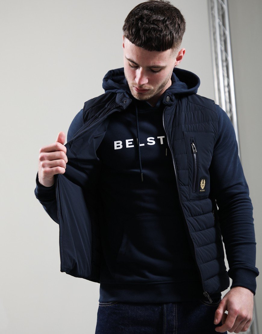 Belstaff Chassis Gilet Dark Ink