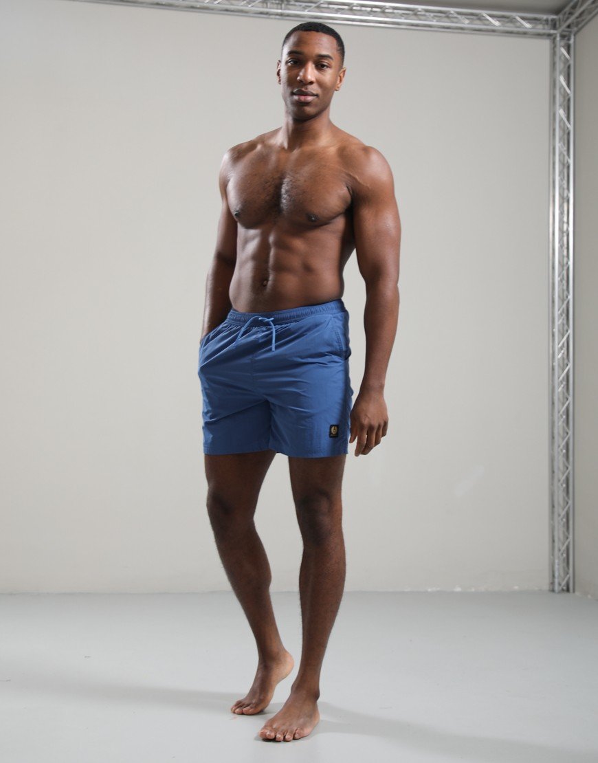 Belstaff Clipper Swim Shorts Marine Blue