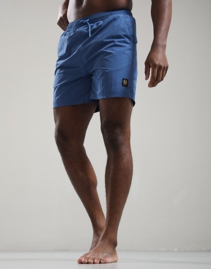 Belstaff Clipper Swim Shorts Marine Blue