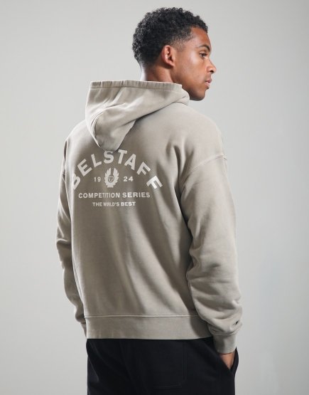 Belstaff Competition Hoodie Dark Sand