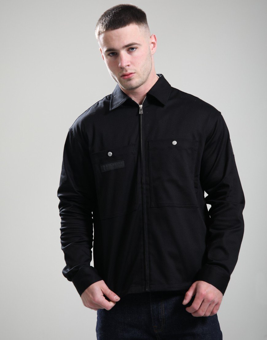 Belstaff Competiton Twill Overshirt Black