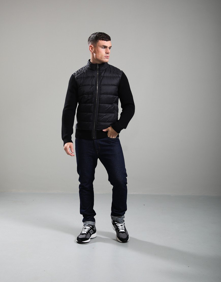 Belstaff Compound Cardigan Down Jacket Black