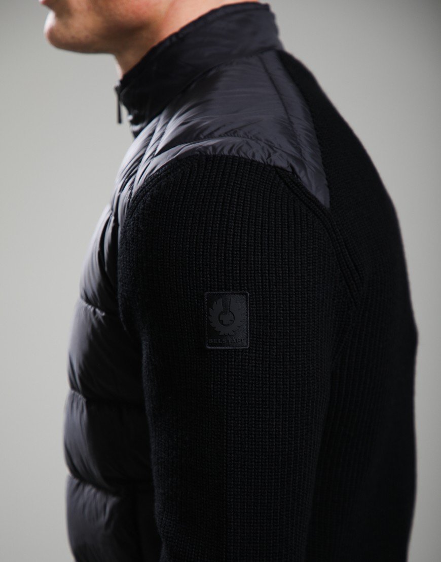 Belstaff Compound Cardigan Down Jacket Black