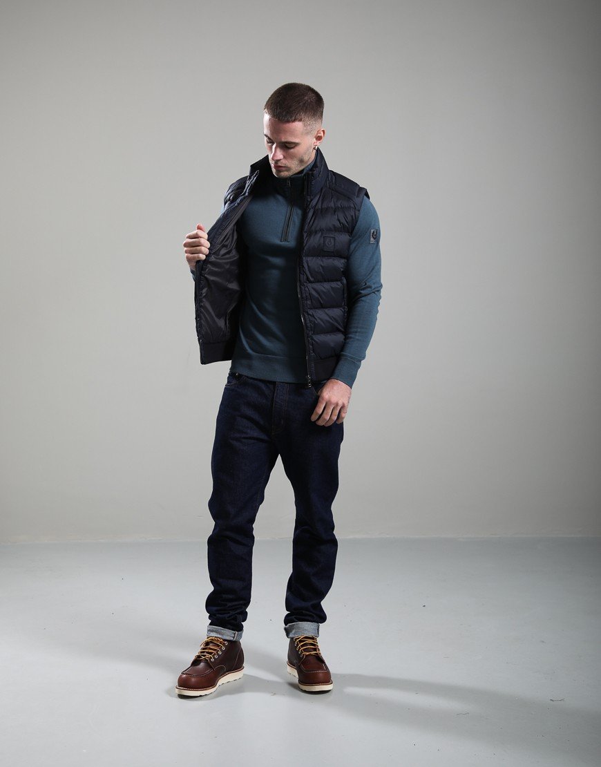Belstaff Compound Gilet Dark Ink