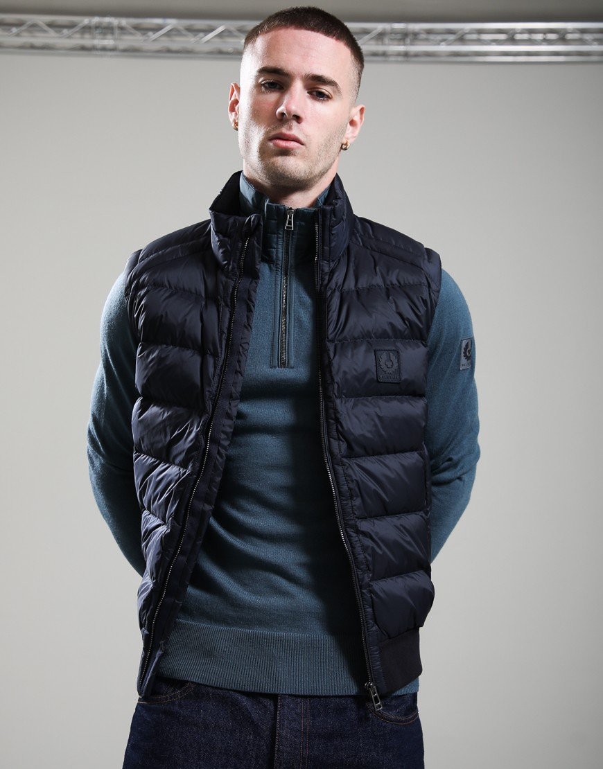 Belstaff Compound Gilet Dark Ink