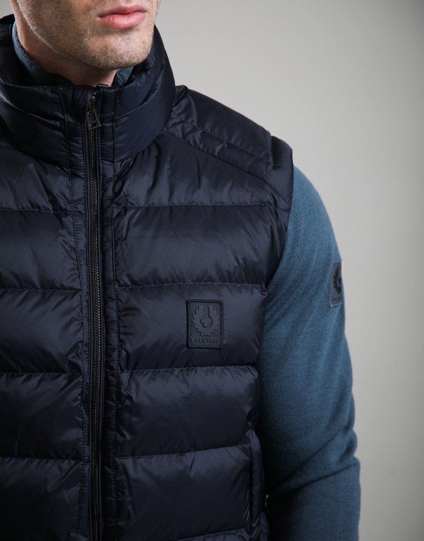 Belstaff Compound Gilet Dark Ink
