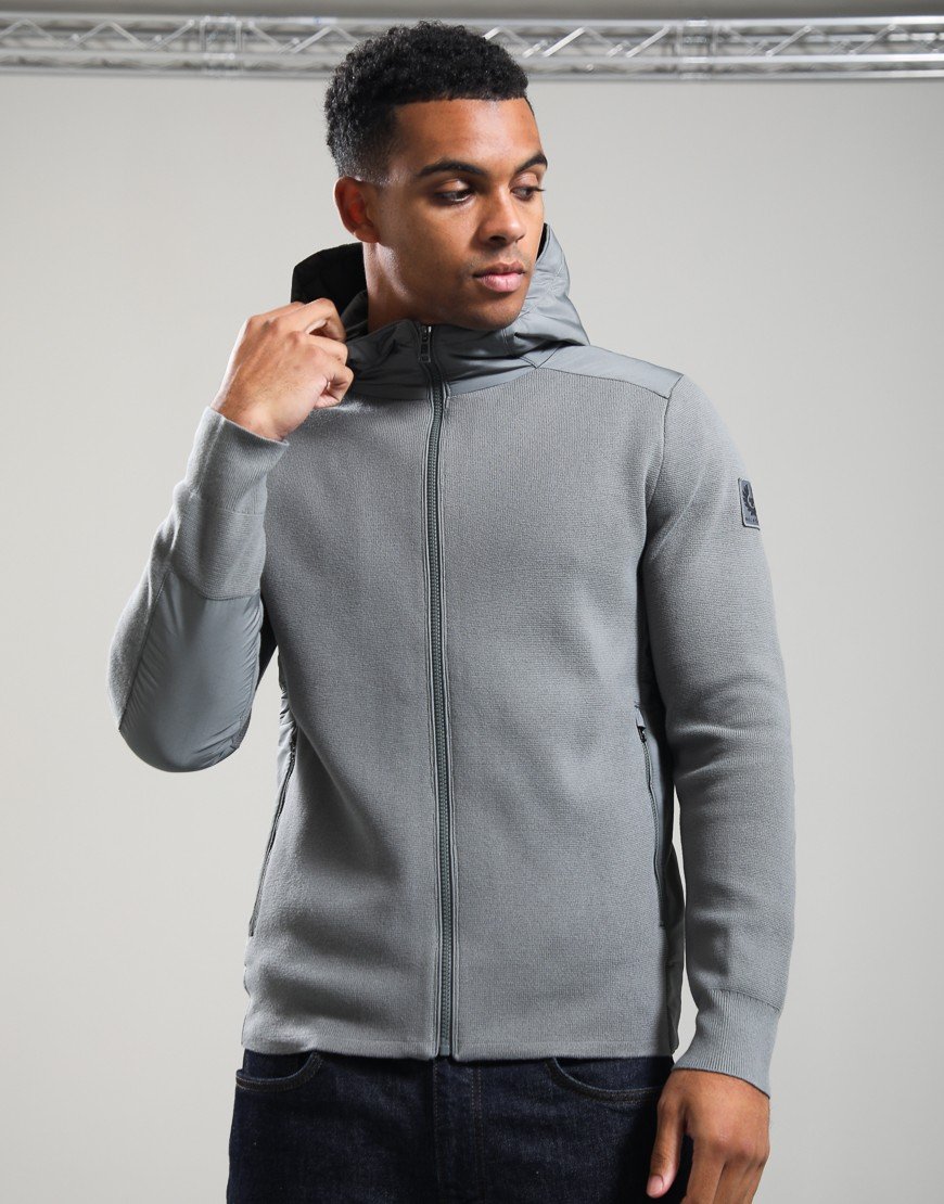Belstaff Console Mixed Media Jacket Atlantic Grey