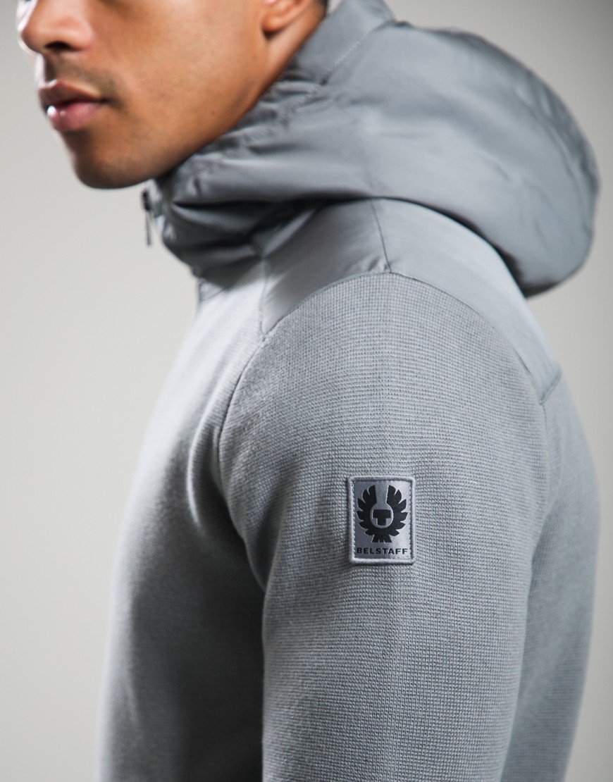 Belstaff Console Mixed Media Jacket Atlantic Grey