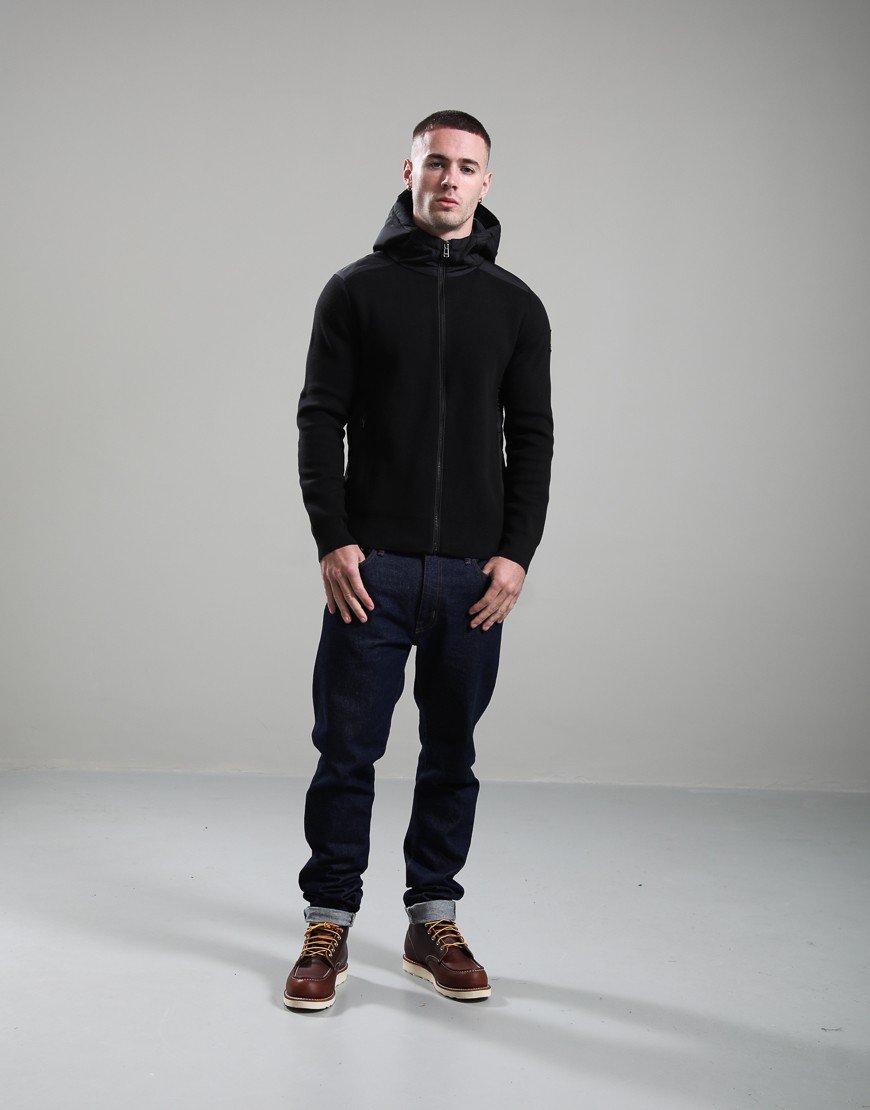 Belstaff Console Mixed Media Jacket Black