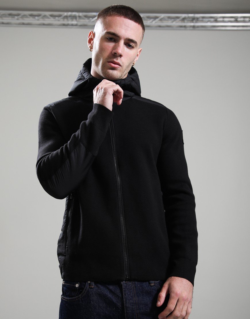 Belstaff Console Mixed Media Jacket Black