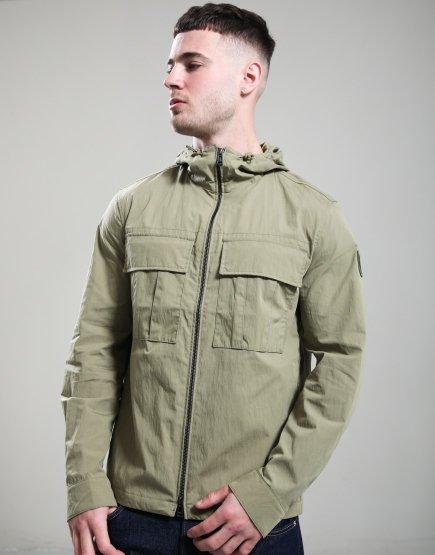 Belstaff Container Overshirt Fatigue Green