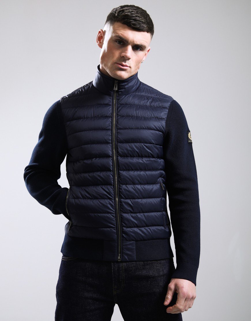 Belstaff Control Cardigan Dark Ink