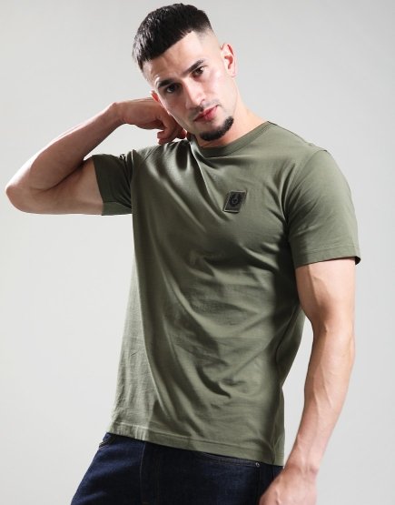 Belstaff Cotton Jersey T-Shirt True Olive