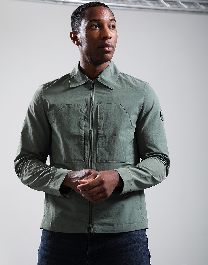 Belstaff Cover Overshirt Sage Green